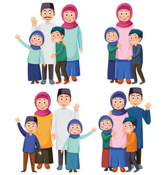 Muslim Cartoon Characters Set