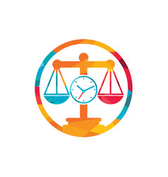 Law Time Logo Design Template