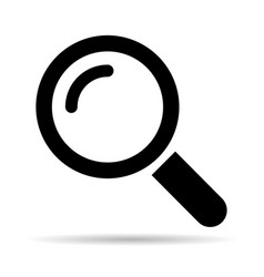 Magnifying Glass Icon Shadow Zoom Find Focus