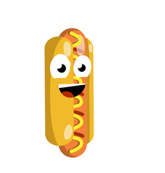 Hot Dog Funny Face Smile And Eye