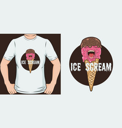 Ice Scream T-shirt Design