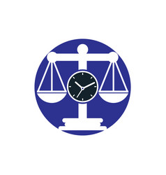 Law Time Logo Design Template