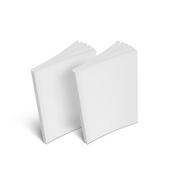 3d White Blank Magazine Or Book Cover