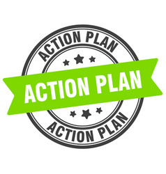 Action Plan Stamp Label