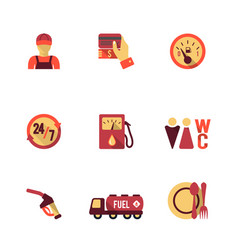 Fuel Pump Icons Set