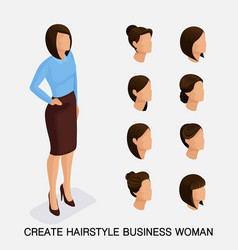 Trendy Isometric Set 5 Womens Hairstyles Young