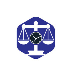 Law Time Logo Design Template