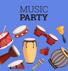 Music Party Advertising Banner Or Flyer