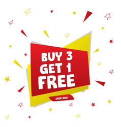 Buy 3 Get 1 Free Sale Banner Design Template