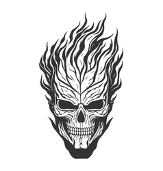 Fiery Skull Crest