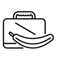 Kid School Lunchbox Icon Outline Dinner