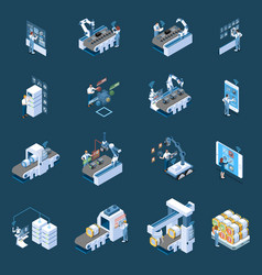 Smart Industry Isometric Icons