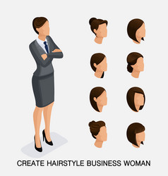 Trendy Isometric Set 7 Womens Hairstyles Young