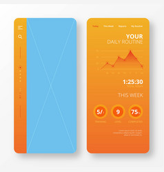 Daily Routine App Template Mobile Screen Design