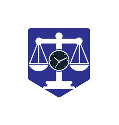 Law Time Logo Design Template