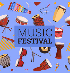 Music Festival Advertising Flyer With