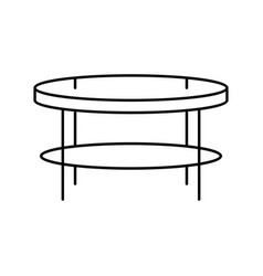 Table Living Room Line Icon