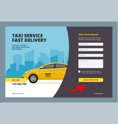 Taxi Landing Booking Car Promotion City Service