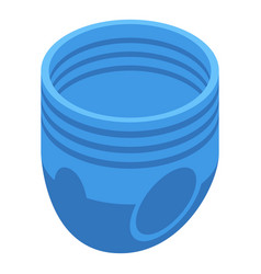 Blue Adult Diaper Icon Isometric Care Put