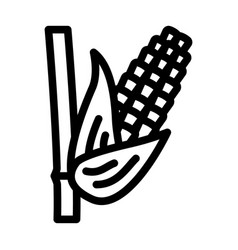 Corn Plant Food Line Icon