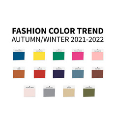 Fashion Color Trend Autumn Winter 2021 - 2022