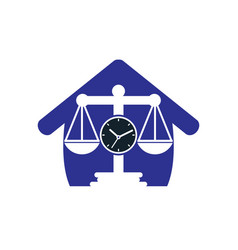 Law Time Logo Design Template