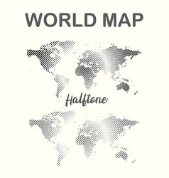 World Map Halftone