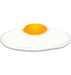 Fried Egg One Breakfast Clipart Cooked Color Side