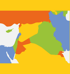 Political Map Of Middle East