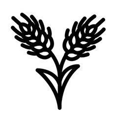 Rye Plant Food Line Icon