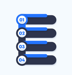 1 2 3 4 Steps Timeline Elements