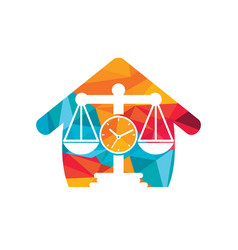 Law Time Logo Design Template