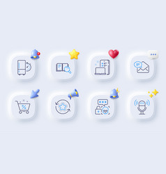 New Mail Device And Refrigerator Timer Line Icons