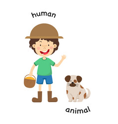 Opposite Human And Animal