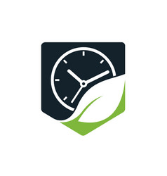 Nature Time Icon Logo Design Template