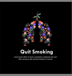 Quit Smoking Healthy Lungs In Flower