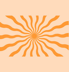 Undulate Orange Radial Stripes Background