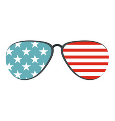 American Glasses Icon Isolated