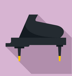 Grand Piano Instrument Icon Flat Style