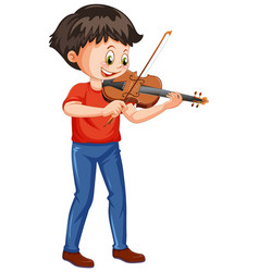 A Boy Playing Violin Musical Instrument