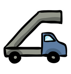 Airplane Ramp Car Doodle Icon