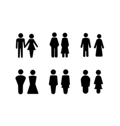 Set Of Male And Female Avatar Icons Male And