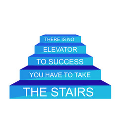 Simple There Is No Elevator To Reach Success