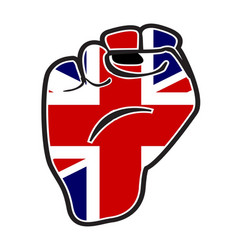 Union Jack Flag Power Fist