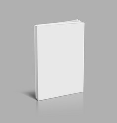 White Soft Cover Book Mockup On Glossy Table