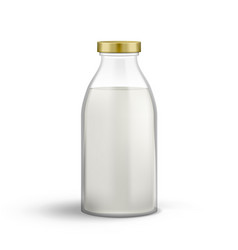 3d Realistic Milk Bottle Package Mock Up