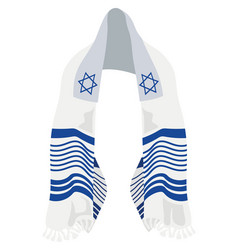 Jewish Tallit Of Blue Color