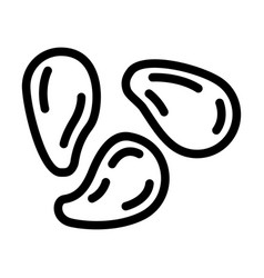 Linum Grain Food Line Icon