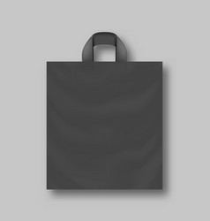 Black Disposable Plastic Shopping Bag With Handles