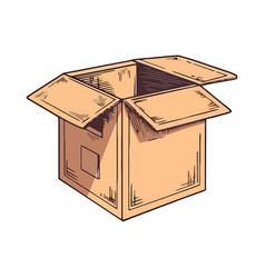 Cardboard Box Symbolizes Fragile Cargo